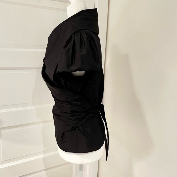 Lafayette 148 New York Silk Wrap Blouse-Like New Condition - Picture 5 of 13